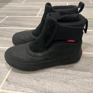 Vans Kids MTE Slip-On Hi Terrain V Black Rain Snow Boots All Weather Shoe HTF